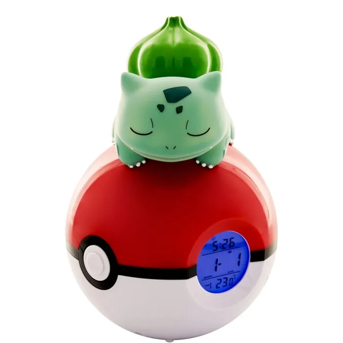 Teknofun Radio-réveil lumineux enfant Pokémon Bulbasaur