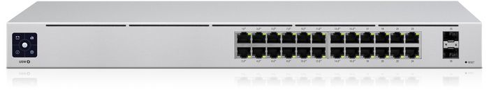 Ubiquiti USW-24-POE Gen 2 - Switch Ethernet gestionable 24 ports Gigabit PoE+ (120W), 2 ports SFP, refroidissement silencieux, écran tactile