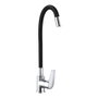 Edm Mitigeur de cuisine monocommande flexible noir Baiona 213 x 46 x 360 mm