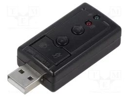 SAVIO AK-01 Carte sonore USB 2.0 Stereo 7.1 noire