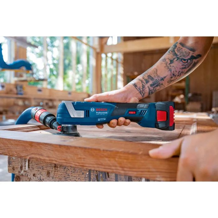 Bosch 06018G2002 - Outil oscillant polyvalent 18V avec Starlock Plus et Vibration Control, coffret L-BOXX et kit accessoires