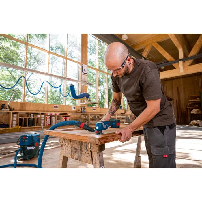 Bosch 06018G2002 - Outil oscillant polyvalent 18V avec Starlock Plus et Vibration Control, coffret L-BOXX et kit accessoires