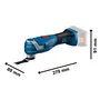 Bosch 06018G2002 - Outil oscillant polyvalent 18V avec Starlock Plus et Vibration Control, coffret L-BOXX et kit accessoires