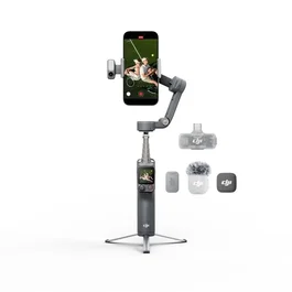 DJI Osmo Mobile 8P Creator Combo – Stabilisateur pour Smartphone avec Radiocommande à Écran Tactile, ActiveTrack 8.0 et DJI Mic Mini 2