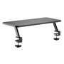 Phoenix Support Élévateur de Moniteur avec Abrazadère, Tablette MDF 65x26cm, Charge 20kg, Noir