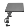Phoenix Support Élévateur de Moniteur avec Abrazadère, Tablette MDF 65x26cm, Charge 20kg, Noir