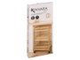 Kinvara chariot large en bambou 3 niveaux avec roues 85x38x6 cm naturel
