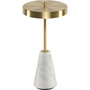 Broggi Lampada Decò Marmo Bianco - Marbre Blanc et Or