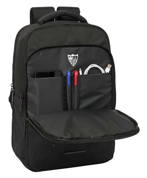 Safta Sac à dos portable 15,6 pouces Business avec port USB et compartiment tablette, Sevilla FC - 29 x 44 x 15 cm Safta Sac à dos portable 15,6 pouces Business avec port USB et compartiment tablette, Sevilla FC - 29 x 44 x 15 cm