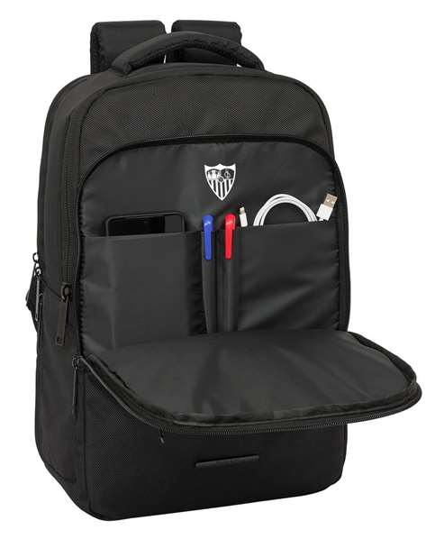 Safta Sac à dos portable 15,6 pouces Business avec port USB et compartiment tablette, Sevilla FC - 29 x 44 x 15 cm Safta Sac à dos portable 15,6 pouces Business avec port USB et compartiment tablette, Sevilla FC - 29 x 44 x 15 cm