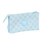 Trousse Fourre-Tout Triple Glow Lab Cisnes Bleu clair 22 x 12 x 3 cm