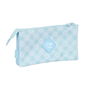 Trousse Fourre-Tout Triple Glow Lab Cisnes Bleu clair 22 x 12 x 3 cm