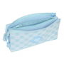 Trousse Fourre-Tout Triple Glow Lab Cisnes Bleu clair 22 x 12 x 3 cm