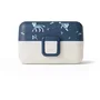 Monbento MB Tresor Wolf - Boîte-repas 3 compartiments pour enfants, sans BPA, 0.8 L, micro-ondable, lave-vaisselle, personnalisable, garantie à vie