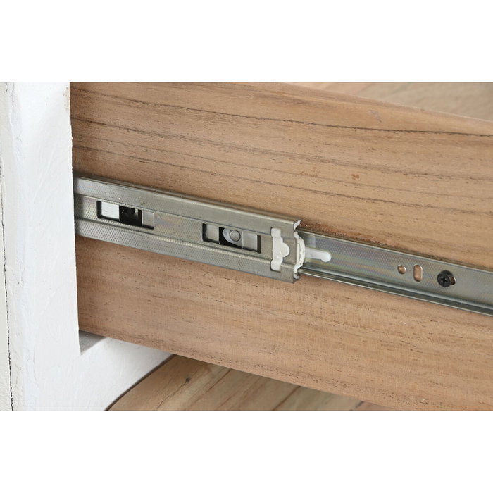 Caisson à Tiroirs Home ESPRIT Blanc Naturel méditerranéen 80 x 42 x 106 cm