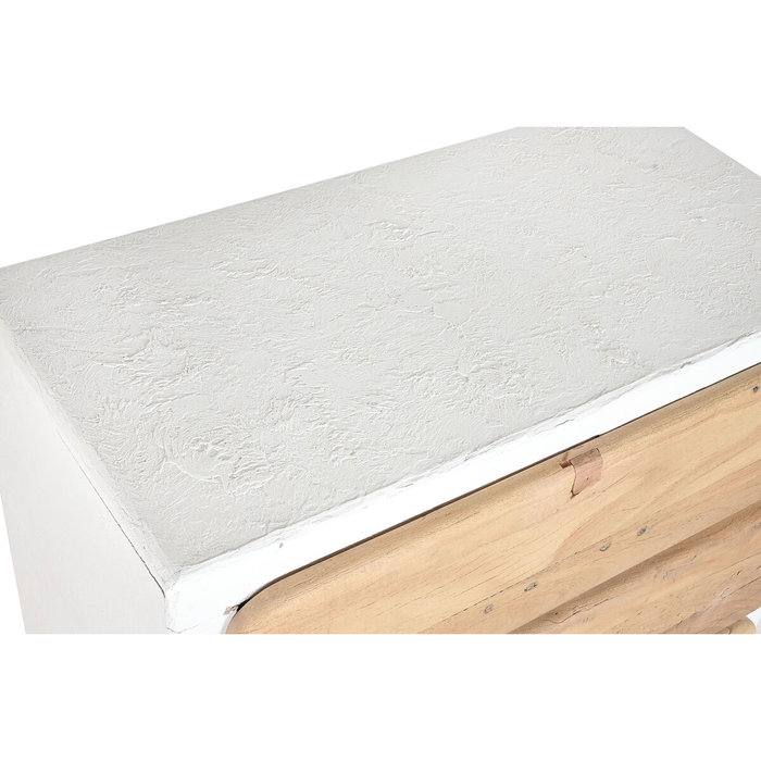 Caisson à Tiroirs Home ESPRIT Blanc Naturel méditerranéen 80 x 42 x 106 cm