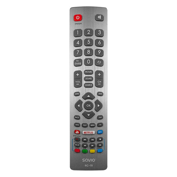 Savio Télécommande Universelle RC-19 Gris Savio Télécommande Universelle RC-19 Gris