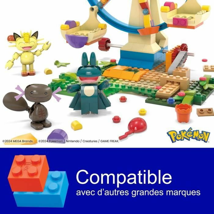 Mega Pokémon La Grande Roue HXF80 avec 4 Pokémon construibles