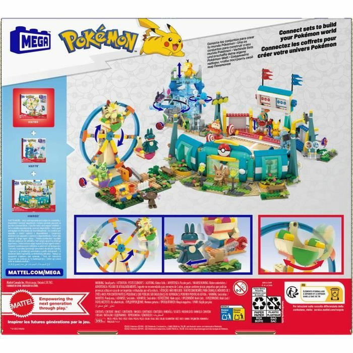 Mega Pokémon La Grande Roue HXF80 avec 4 Pokémon construibles
