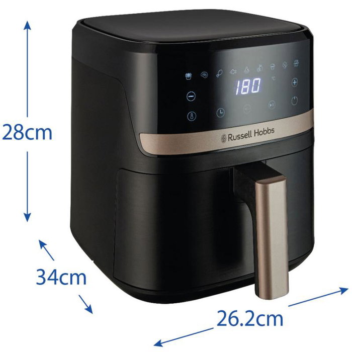 Russell Hobbs Friteuse sans huile Airfryer Satisfry 4.3 L noir - Modèle 27610-56