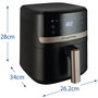 Russell Hobbs Friteuse sans huile Airfryer Satisfry 4.3 L noir - Modèle 27610-56