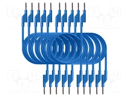 PEAKTECH Cordon de mesure individuel bleu 1m