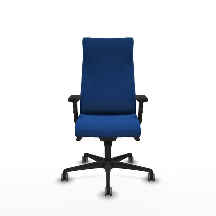 Piqueras Y Crespo Sillón Albacete Bleu avec mécanisme Synchro et accoudoirs 2D