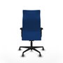 Piqueras Y Crespo Sillón Albacete Bleu avec mécanisme Synchro et accoudoirs 2D