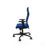 Piqueras Y Crespo Sillón Albacete Bleu avec mécanisme Synchro et accoudoirs 2D