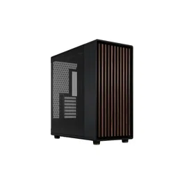 Fractal Design North XL RC Charcoal Black TG - Boîtier PC E-ATX noir avec design bois et aération mesh, ventilateurs 3x140mm PWM, hub, USB 3.1 Type-C et USB 3.0