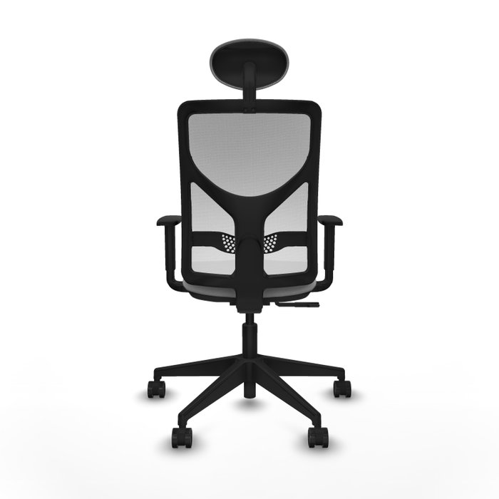 Piqueras y Crespo Chaise de Bureau Motilla avec Appui-tête et Mécanisme Synchrone, Gris clair et Blanc Piqueras y Crespo Chaise de Bureau Motilla avec Appui-tête et Mécanisme Synchrone, Gris clair et Blanc