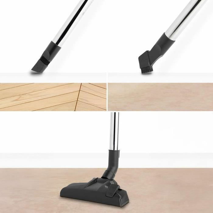 Hkoenig STC48 Aspirateur traîneau sans sac, 700 W, Noir et bleu