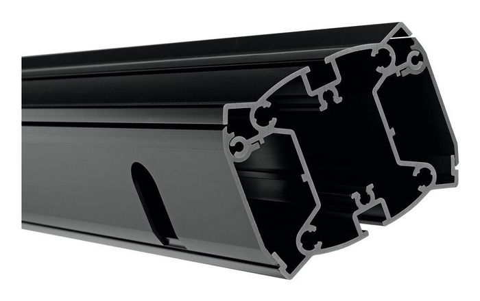 Vogel's PUC 2718B Tube XL Pôle 180 cm Noir avec Gestion de Câbles CIS - Support pour Écran au Sol Connect-it