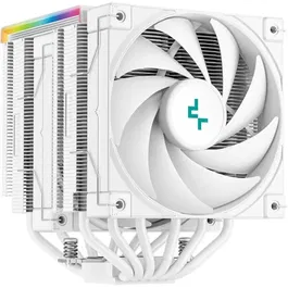 Deepcool AK620 Digital, Ventirad pour CPU avec Afficheur Numérique, 2 Ventilateurs 120 mm et LED A-RGB, Compatible Intel LGA1851/1700 et AMD AM5/AM4, Blanc
