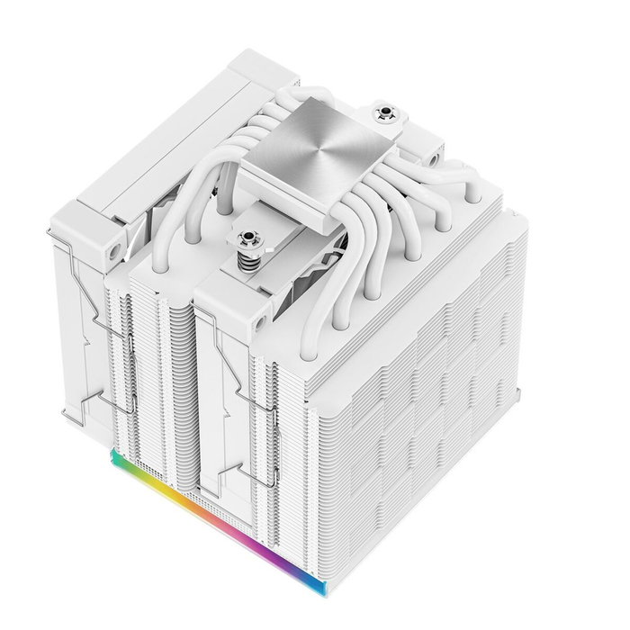 Deepcool AK620 Digital Ventirad CPU Blanc avec 2x 120 mm et afficheur digital