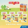 Geomag Animaux Amis - Jeu de construction magnétique éducatif STEM - 4 cubes magiques, 132 pièces, 3 cartes - Puzzle 3D pour enfants