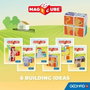 Geomag Magicube 132 - Blocs magnétiques avec animaux imprimés et cartes
