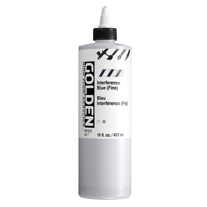 Golden High Flow Bleu Interférence (Fini) 473 ml Golden High Flow Bleu Interférence (Fini) 473 ml