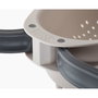 Joseph Joseph Droplet Grande Passoire Beige avec Poignées Pliables