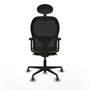 Piqueras y Crespo Chaise de Bureau avec Appui-tête 2D036G1 Vert