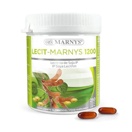MARNYS Lecit-MARNYS Lecitina de Soja 1200 mg, 250 capsules MARNYS Lecit-MARNYS Lecitina de Soja 1200 mg, 250 capsules