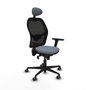 Piqueras y Crespo Chaise de Bureau avec Appui-tête Jorquera 3D036G1 Gris