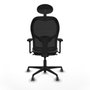 Piqueras y Crespo Chaise de Bureau avec Appui-tête Jorquera 3D036G1 Gris