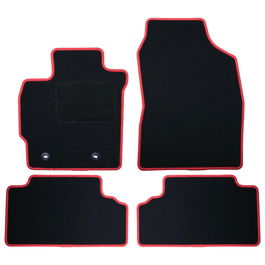 Set de tapis de voitures OCC Motorsport OCCTY0001RD Noir Toyota Auris (2007-2013) 5 Pièces