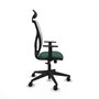 Piqueras y Crespo Chaise de Bureau Motilla Vert Bouteille et Blanc
