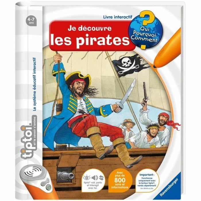 Ravensburger Tiptoi Je découvre les pirates Ravensburger Tiptoi Je découvre les pirates