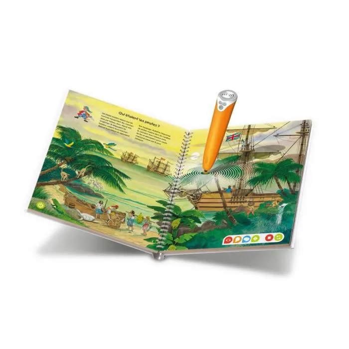 Ravensburger Tiptoi - Livre interactif éducatif sans écran 'Je découvre les pirates' pour enfants à partir de 4 ans - Réf. 13099004