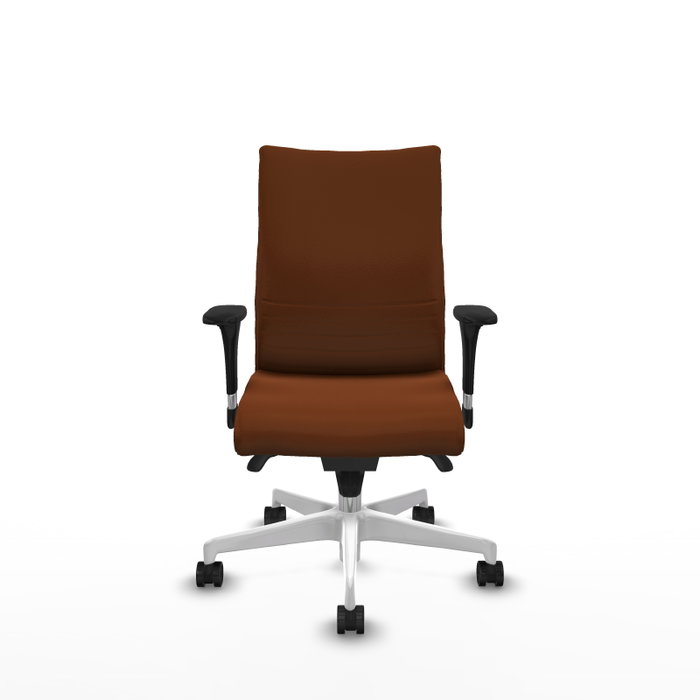 Piqueras Y Crespo Chaise Albacete Confidente, Similicuir Marron, Base Blanche, Bras 1D