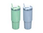 Kinvara Verre à paille 750 ml Assortis Bleu Vert 9 x 26 x 8 cm (Set de 12)