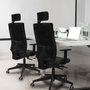 Piqueras y Crespo Chaise de Bureau Horna avec Appui-tête, Violet et Gris